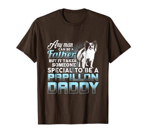 Mens Papillon Daddy T-Shirt Father's Day Gift Papillon Lovers