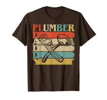 Load image into Gallery viewer, Retro Vintage Daddy Plumber T-Shirt Funny Plumbing Dad Gift
