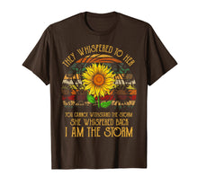 Load image into Gallery viewer, She Whispered Back I Am The Storm Hippie Mom T-Shirt
