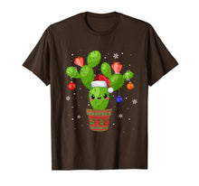 Load image into Gallery viewer, Cactus Christmas Tree Gift Santa Xmas Succulent Plant Lovers T-Shirt
