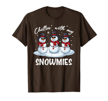 Load image into Gallery viewer, Chillin With My Snowmies Funny Pajama Christmas Xmas Gift T-Shirt
