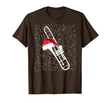 Load image into Gallery viewer, Christmas Trombone Shirt - Santa Trombone Funny Xmas Pajama T-Shirt
