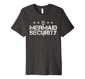 Merman Mermaid Security Shirt Funny Swimming Gift
