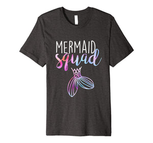 Mermaid Squad Mermaid Birthday Party Shirt