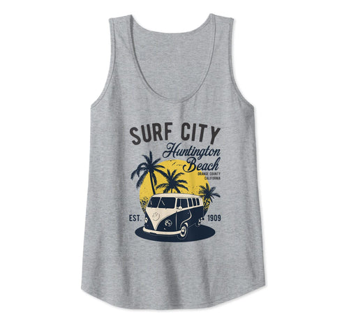 Vintage Surf City Huntington Beach California Summer Gift Tank Top