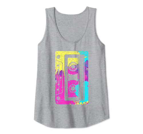 Vintage Retro Music Cassette Tapes Mixtape 80s and 90s  Tank Top
