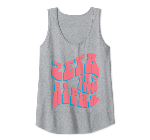 Zeta Tau Alpha Pledge Rush Sorority Vintage ZTA Retro Groovy Tank Top
