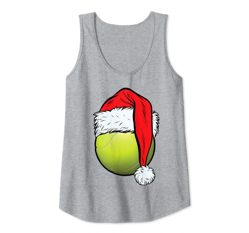 Christmas Tennis Ball Santa Hat Funny Sport Xmas Boys Kids Tank Top