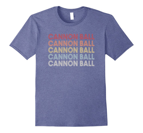 Vintage Retro Cannon Ball T-Shirt For North Dakota