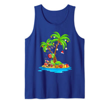 Load image into Gallery viewer, Christmas Palm Tree Tropical Xmas Coconut Lights Pajama Tank Top
