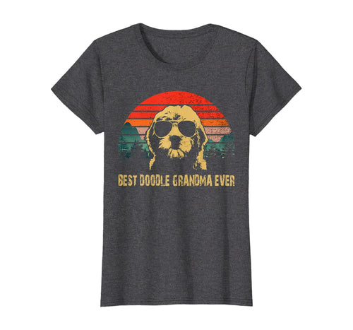 Womens Best Doodle grandma Ever Retro Vintage T-Shirt