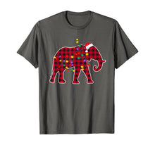 Load image into Gallery viewer, Christmas Red Plaid Buffalo Elephant Xmas Pajamas Family T-Shirt
