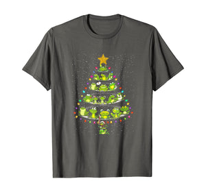Cute Frog Christmas Tree Gift Decor Xmas Tree T-Shirt