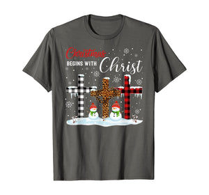 Christmas Begins With Christ Costume Xmas Gifts T-Shirt