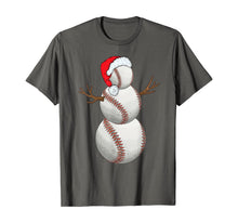 Load image into Gallery viewer, Christmas Baseball Snowman Ball Xmas Gift For Men Women Kids T-Shirt
