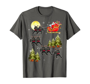 Cockapoo Reindeer Christmas Dog Riding Santa Xmas Gift T-Shirt