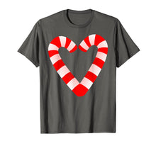 Load image into Gallery viewer, Candy Cane Hearts Tee Christmas Xmas Holidays Santa Gift Tee T-Shirt
