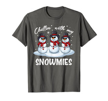 Load image into Gallery viewer, Chillin With My Snowmies Funny Pajama Christmas Xmas Gift T-Shirt
