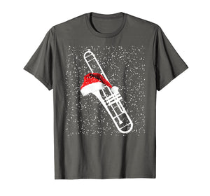 Christmas Trombone Shirt - Santa Trombone Funny Xmas Pajama T-Shirt