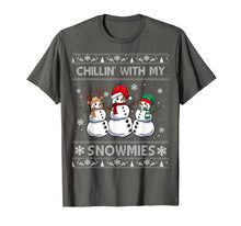Load image into Gallery viewer, Chillin With My Snowmies Funny Ugly Christmas Pajama Xmas T-Shirt
