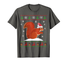 Load image into Gallery viewer, Cute Squirrel Santa&#39;s Hat Ugly Christmas Sweater Tee Xmas T-Shirt

