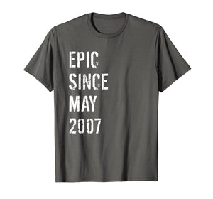 12th Birthday Gift Epic Since May 2007 T-Shirt