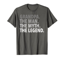 Load image into Gallery viewer, Mens Grandpa - The Man The Myth The Legend T Shirt Dad Papa
