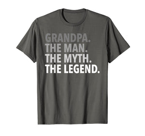 Mens Grandpa - The Man The Myth The Legend T Shirt Dad Papa