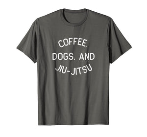 Coffee Dogs Jiu Jitsu Shirt for BJJ, Jujitsu Gift