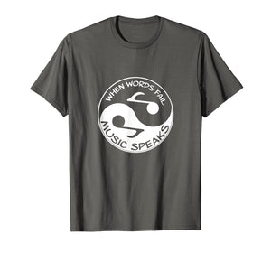 Music T-Shirt Teacher Musical Notes Yin Yang Musician Tee