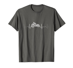 Motorcycle Heartbeat T-Shirt - I love my Motorcycle.