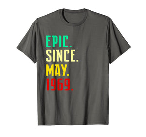 Born in May 1969 T Shirt Funny 50th Birthday Gift Him Her