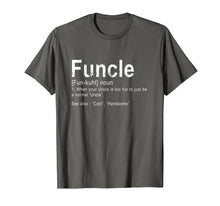 Load image into Gallery viewer, Mens Funcle Definition T shirt Funny Gift For Uncle
