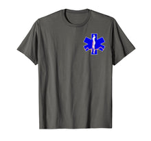 Load image into Gallery viewer, EMT EMS PARAMEDIC Star of Life CADUCEUS EKG T-Shirt
