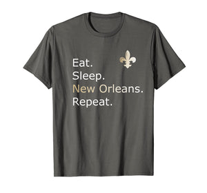 New Orleans Tees: Eat Sleep Repeat T-Shirt Merchandise