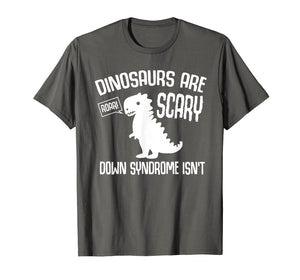 Cute Dinosaur World Down Syndrome Day T Shirt Women Kids