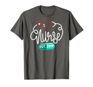 New Nurse Grad Graduate 2019 RN shirt Nurse Est 2019 T-Shirt