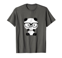 Load image into Gallery viewer, Cute Little Bear Panda Nerd With Glasses T-Shirt
