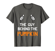 Load image into Gallery viewer, Mens Guy Behind The Pumpkin Funny Halloween Pregnancy Shirts Men
