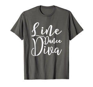 Line Dance Diva T-Shirt. Cute Line Dance Tee Shirt Gift