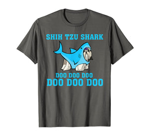 Shih Tzu Shark Doo Doo Doo Tshirt Funny Shih Tzu Lover Gifts