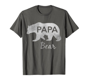 Mens Papa Bear T-Shirt Great Gift For Dad, Father, Grandpa