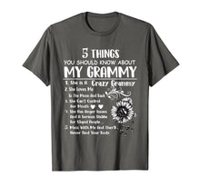 Load image into Gallery viewer, 5 things you should know about my grammy T-shirt
