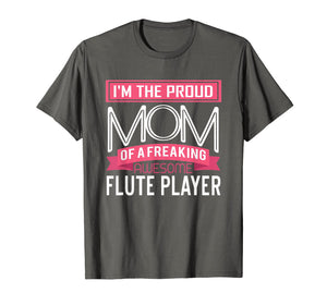 Proud Mom Awesome Flute Player Marching Band T-Shirt