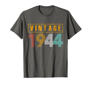 75 Years Old 1944 Vintage 75th Birthday T Shirt Decorations