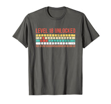 Load image into Gallery viewer, Retro vintage level 18 unlocked keyboard tshirt for boy &amp; gi
