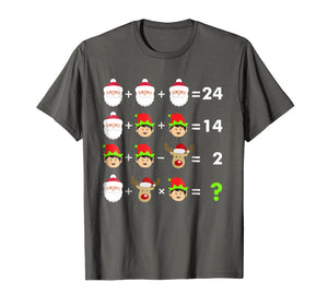 Math Teacher Christmas Shirt - Order of Operations Quiz