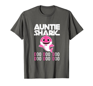 Auntie Shark T-shirt Doo Doo Doo - Family Gift T-Shirt