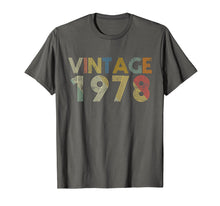 Load image into Gallery viewer, 41st Birthday Gift Vintage 1978 T-Shirt Classic Men Women

