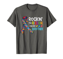 Load image into Gallery viewer, Autism Brother - Rockin&#39; the Ribbon for My Brother T-Shirt

